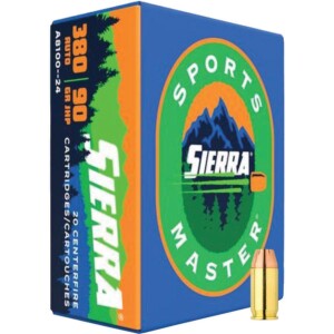 Sierra Sports Master Handgun Ammunition .380 Auto 90 gr JHP - 20 Round Box