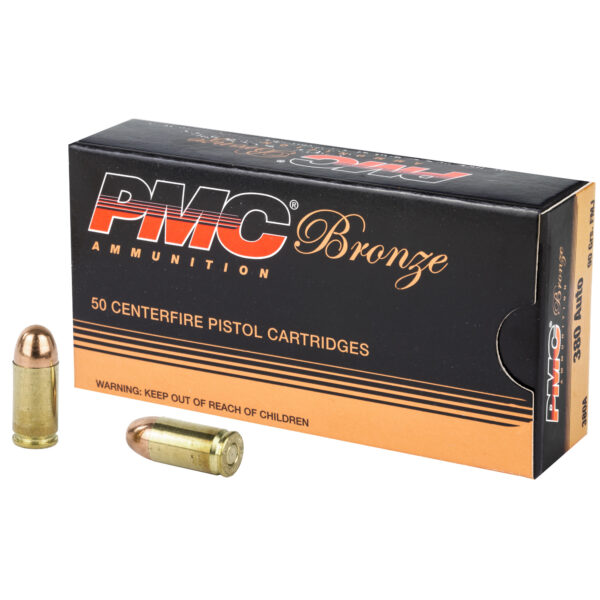 PMC Bronze .380 ACP 90 Grain FMJ - 50 Round Box