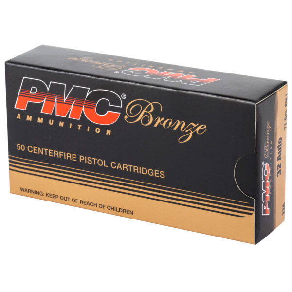 PMC Bronze .32 ACP 71 Grain FMJ - 50 Round Box - Image 3