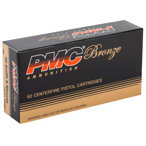 PMC Bronze .40 S&W 180 Grain FMJ - 50 Round Box - Image 2