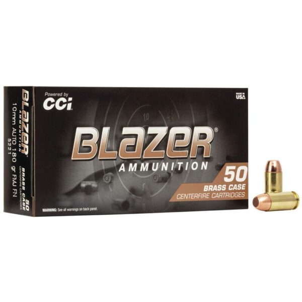 CCI Blazer Brass 10mm Auto 180 Grain FMJ - 50 Round Box