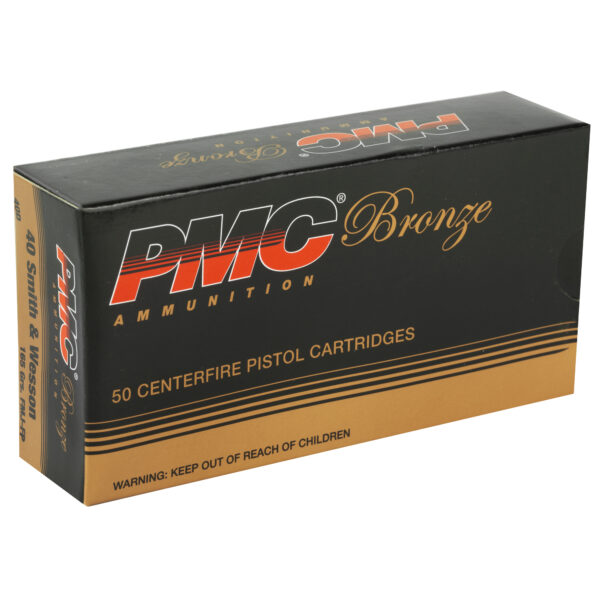 PMC Bronze .40 S&W 165 Grain FMJ - 50 Round Box - Image 2