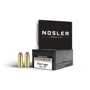 Nosler Match Grade 9mm Luger 124 Grain JHP - 20 Round Box