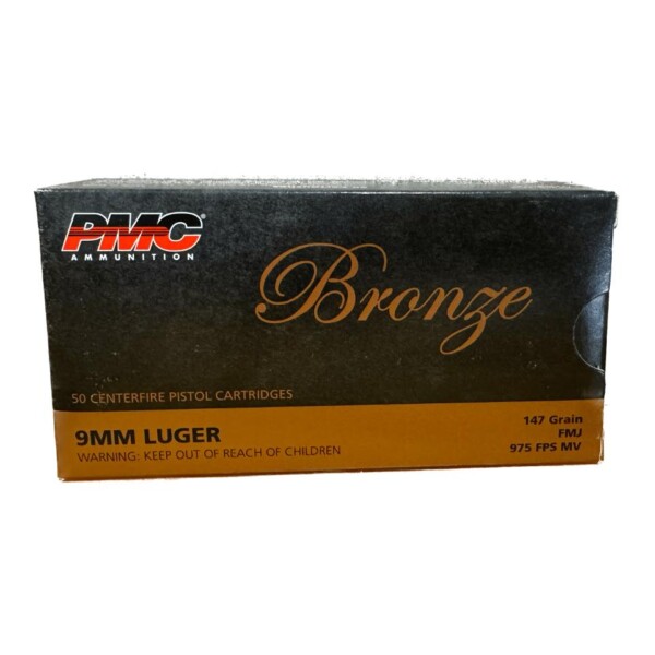 PMC Bronze 9mm Luger 147 Grain FMJ - 50 Round Box