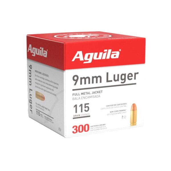 Aguila 9mm Luger 115 Grain FMJ - 300 Round Box