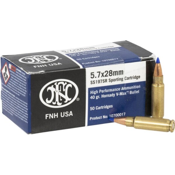 FN 5.7x28mm 40 Grain V-MAX - 500 Round Case