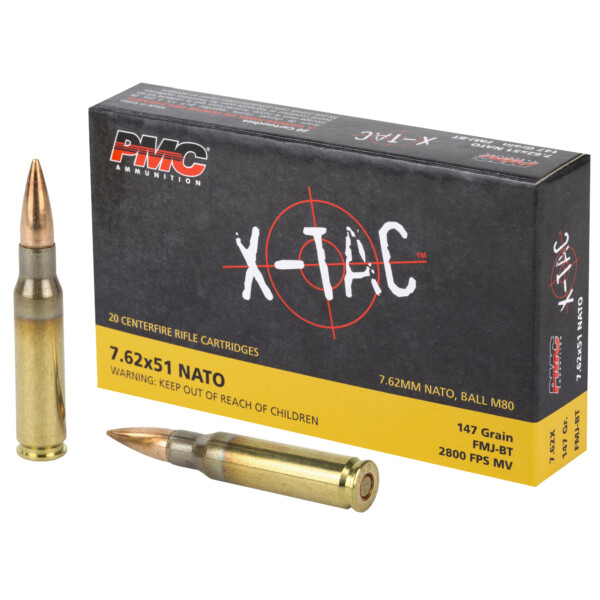 PMC X-TAC .308 Winchester 147 Grain FMJ-BT - 20 Round Box