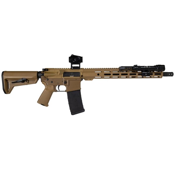Shark Coast Tactical Sunrise AR-15 Rifle - 5.56 NATO - Tri-Tone FDE Cerakote