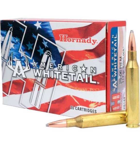 Hornady American Whitetail .25-06 Remington 117 Grain InterLock BTSP - 20 Round Box
