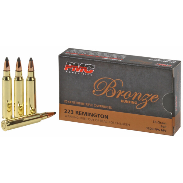 PMC Bronze .223 Remington 55 Grain Soft Point - 20 Round Box