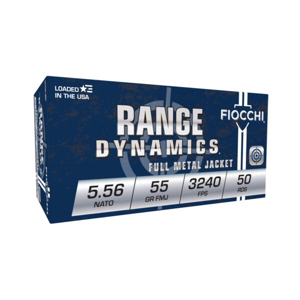 Fiocchi Shooting Dynamics 5.56 NATO 55 Grain FMJ - 50 Round Box