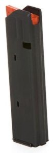 C-Products Defense 9mm Magazine - 20-Round - Stainless Steel - Black with Orange Follower