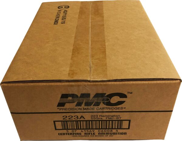 PMC Bronze .223 Remington 55 Grain FMJ-BT - 1000 Round Case