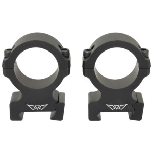 Warne Vapor 2-Piece Horizontal Scope Rings - 1" - High - Matte Black