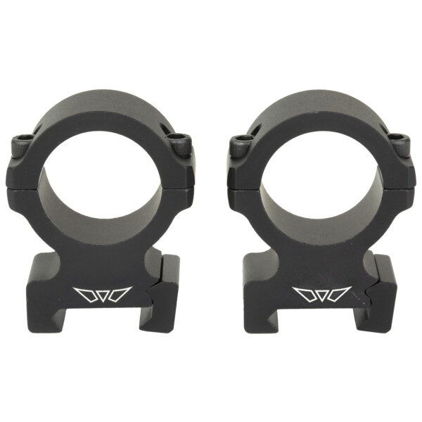 Warne Vapor 2-Piece Horizontal Scope Rings - 1" - High - Matte Black
