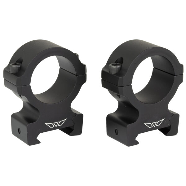 Warne Vapor 2-Piece Horizontal Scope Rings - 1" - High - Matte Black - Image 2