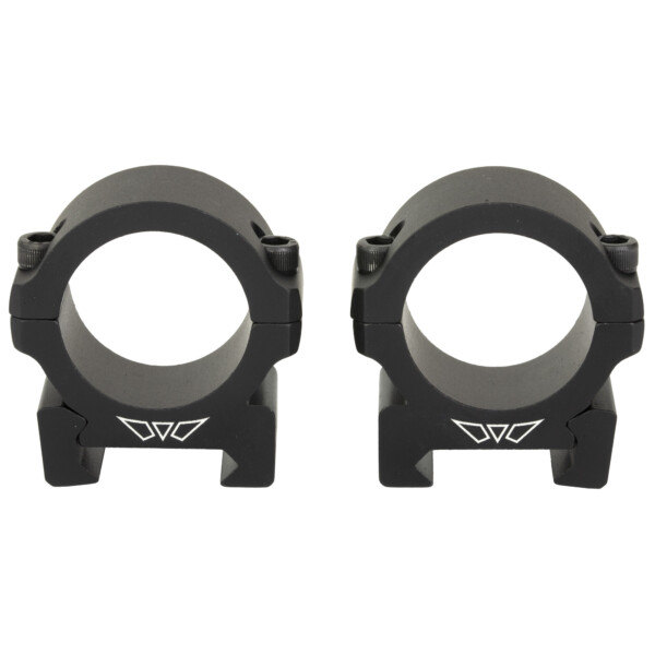 Warne Vapor 2-Piece Horizontal Scope Rings - 30mm - Low - Matte Black