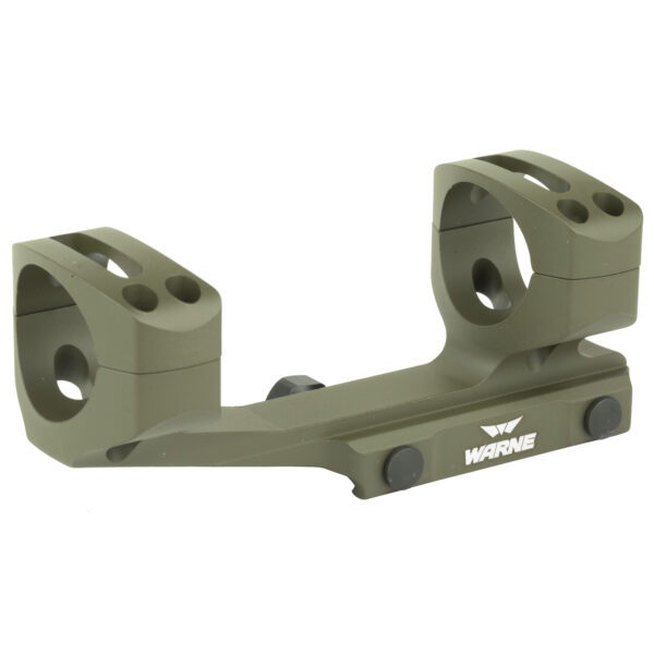 Warne Gen 2 Extended Skeletonized Scope Mount - 30mm - AR-15 - OD Green