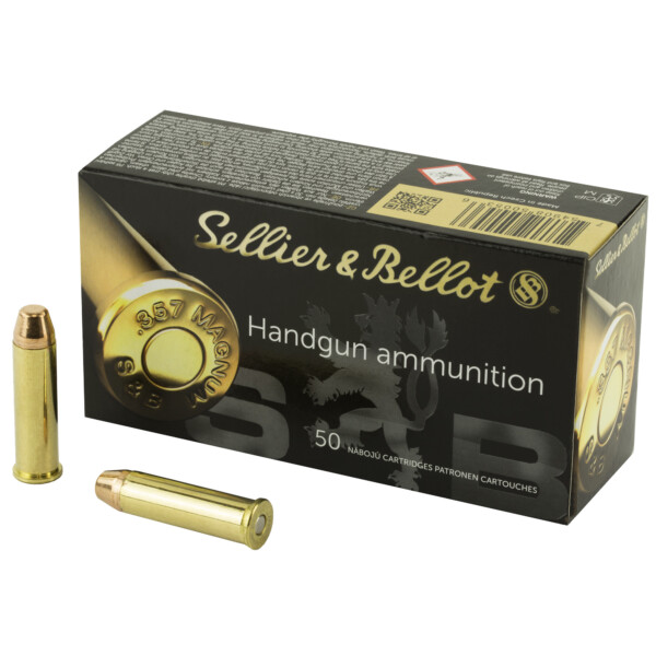 Sellier & Bellot .357 Magnum 158 Grain FMJ - 50 Round Box