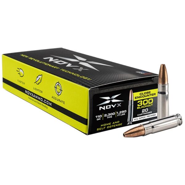 NovX Pentagon .300 Blackout 125 Grain Polymer Tip - 20 Round Box