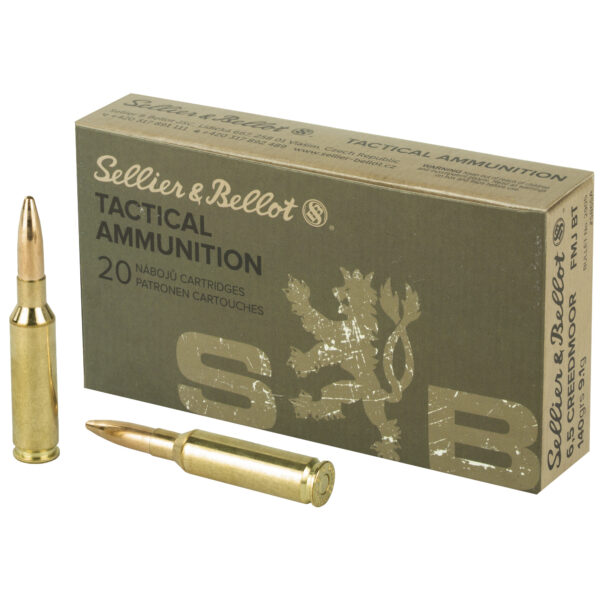 Sellier & Bellot 6.5 Creedmoor 140 Grain FMJ - 20 Round Box