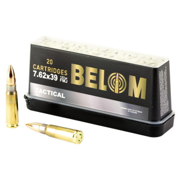 Belom 7.62x39mm 123 Grain FMJ - 20 Round Box - Image 3