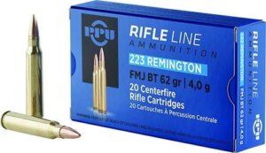 Prvi Partizan (PPU).223 Remington 62 Grain FMJ-BT - 20 Round Box