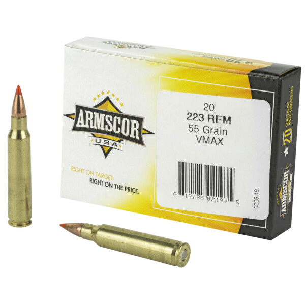Armscor.223 Remington 55 Grain V-MAX - 20 Round Box