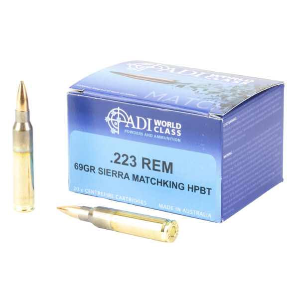 Accuracy Dynamics International (ADI) World Class Match.223 Remington 69 Grain Sierra MatchKing HPBT - 20 Round Box - Image 3