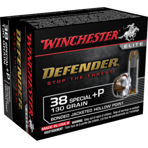 Winchester Defender .38 Special +P 130 Grain JHP - 20 Round Box