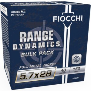 Fiocchi Range Dynamics 5.7x28mm 40 Grain FMJ - 150 Round Box