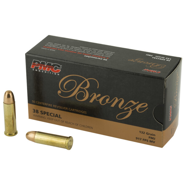 PMC Bronze .38 Special 132 Grain FMJ - 50 Round Box