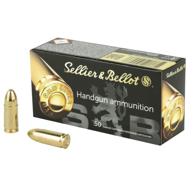 Sellier & Bellot 9mm Luger 115 Grain FMJ - 50 Round Box