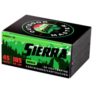 Sierra Outdoor Master .45 ACP 185 Grain JHP - 20 Round Box
