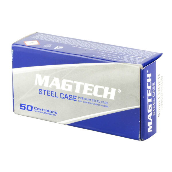 Magtech 9mm Luger 115 Grain FMJ - Steel Case - 50 Round Box - Image 3