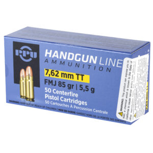 Prvi Partizan (PPU) 7.62x25mm Tokarev 85 Grain FMJ - 50 Round Box