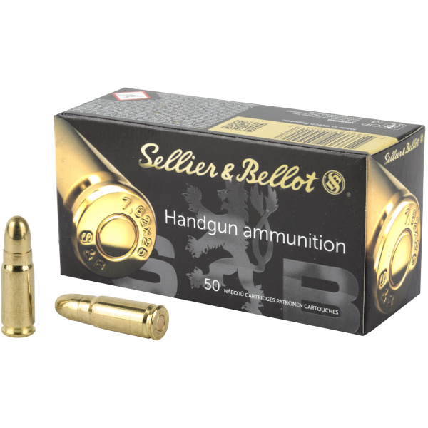 Sellier & Bellot 7.62x25mm Tokarev 85gr FMJ 50/box