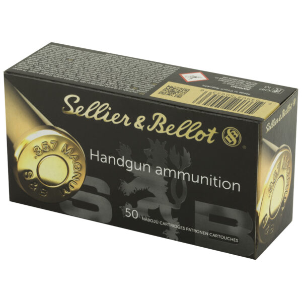 Sellier & Bellot .357 Magnum 158 Grain FMJ - 50 Round Box - Image 3