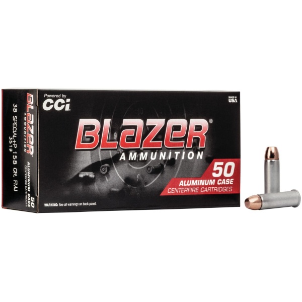 CCI Blazer.38 Special +P 158 Grain FMJ - 50 Round Box