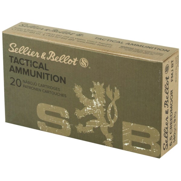 Sellier & Bellot 6.5 Creedmoor 140 Grain FMJ - 20 Round Box - Image 3