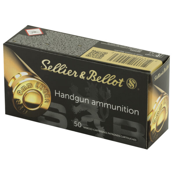 Sellier & Bellot 9mm Luger 115 Grain JHP - 50 Round Box - Image 3