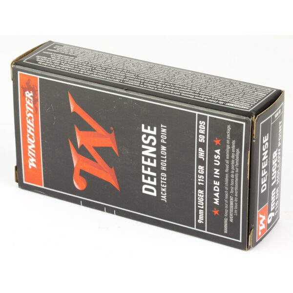 Winchester USA 9mm Luger 115 Grain JHP - 50 Round Box - Image 3