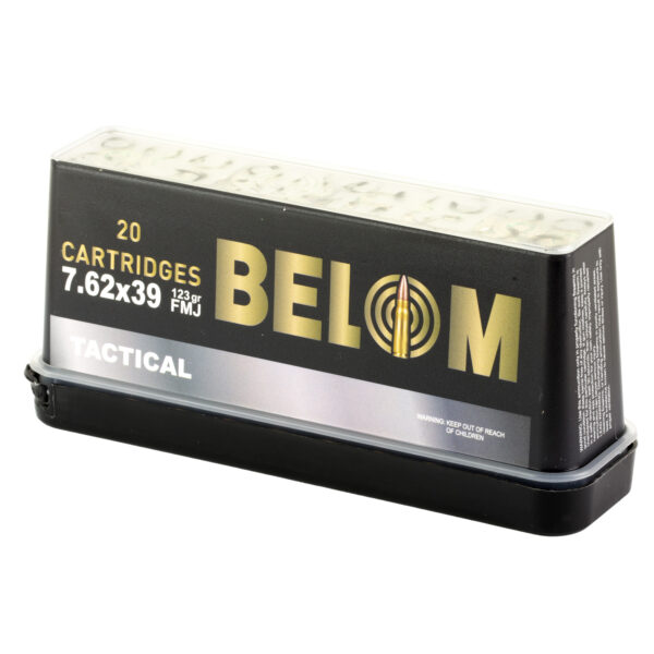 Belom 7.62x39mm 123 Grain FMJ - 20 Round Box - Image 4