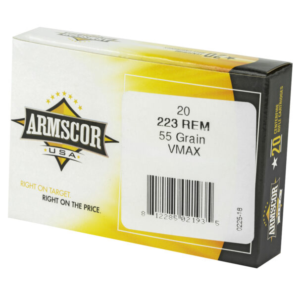 Armscor.223 Remington 55 Grain V-MAX - 20 Round Box - Image 2
