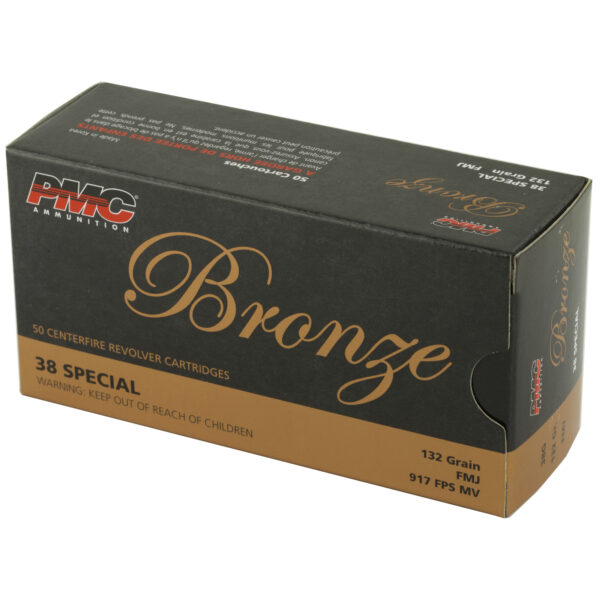 PMC Bronze .38 Special 132 Grain FMJ - 50 Round Box - Image 3