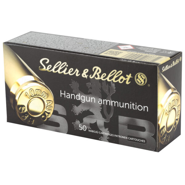 Sellier & Bellot 10mm Auto 180 Grain FMJ - 50 Round Box - Image 3