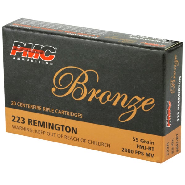 PMC Bronze .223 Remington 55 Grain FMJ - 20 Round Box - Image 3