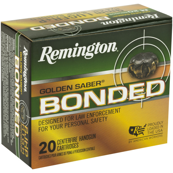 Remington Golden Saber 9MM 124 Grain Bounded HP 20 Round Box - Image 3