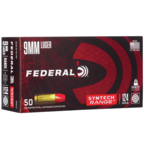 Federal Syntech Range 9mm Luger 124gr TSJ – 50 Rounds