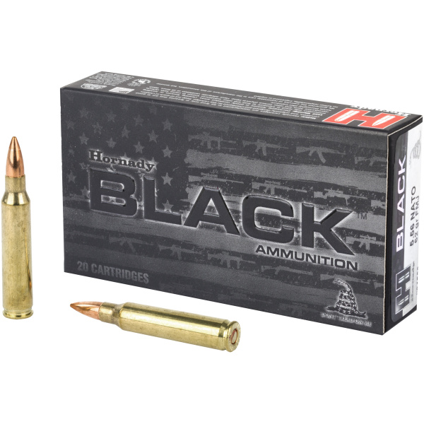 Hornady BLACK 5.56 Ammo: 62 Grain FMJ - 20 Box - Image 3